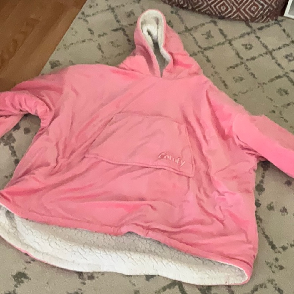 Pink Hooded Comfy Wearable Blanket